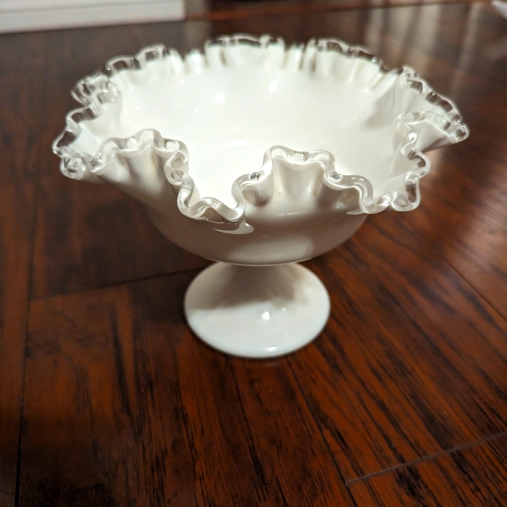 Fenton Silver Crest Ruffled Bowl
